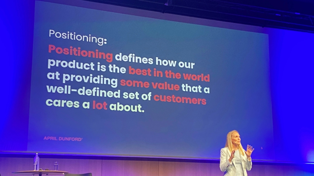 Definition of a product positioning strategy