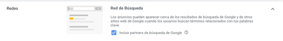 Partners de búsqueda en Google Ads